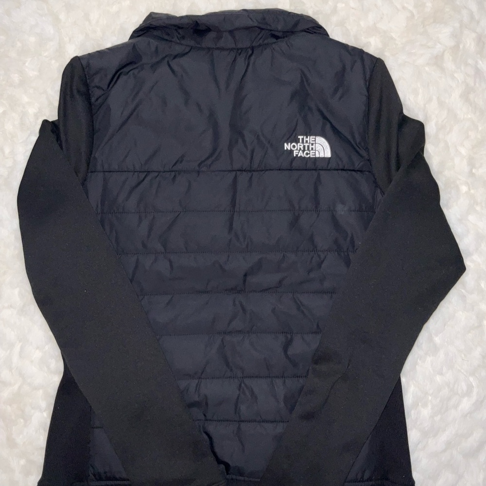 The North Face Black Puffer Jacket with Hybrid Design - Picture 2 of 3